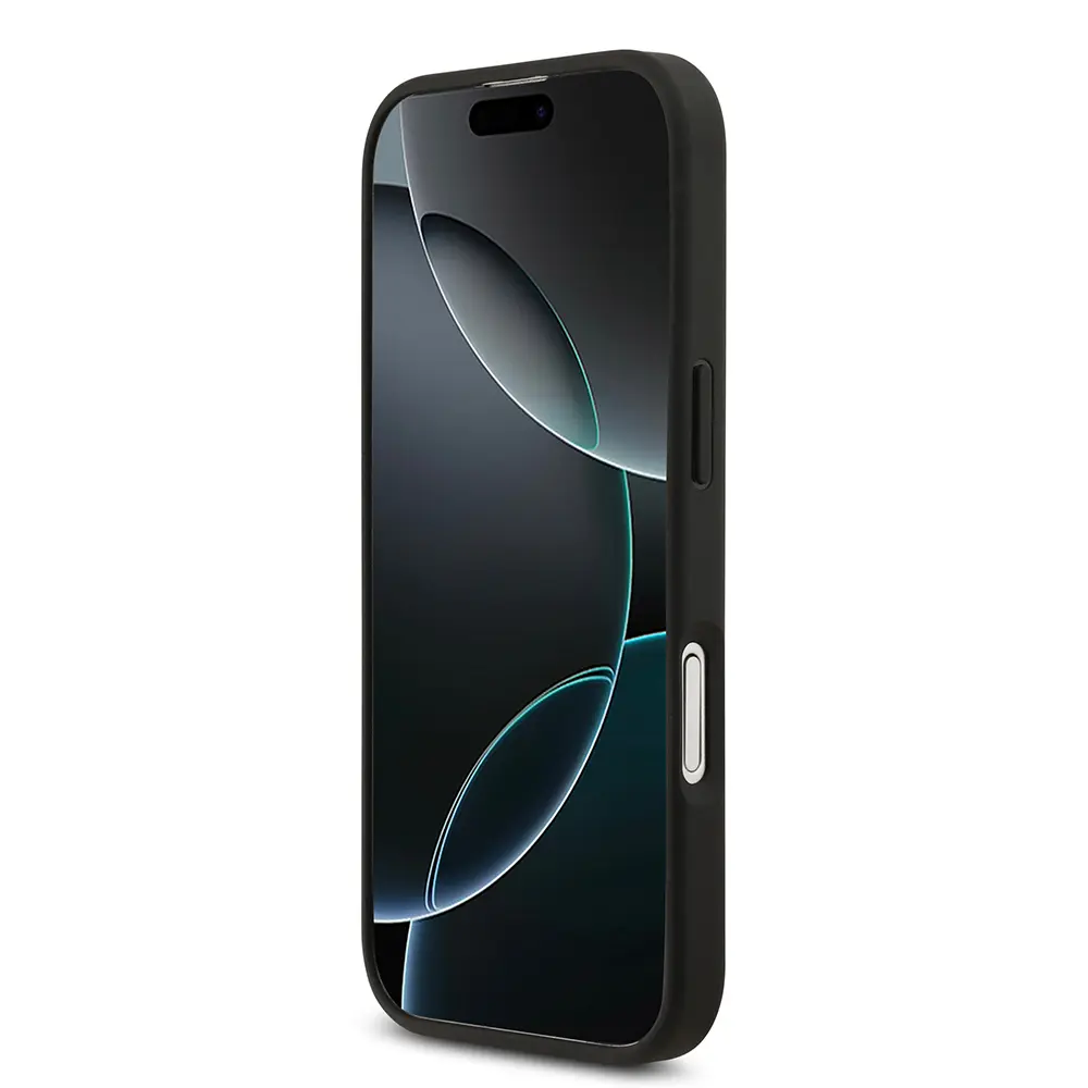 iPhone 17 PU Deri 4G Desenli Üçgen Logolu Kılıf - Guess