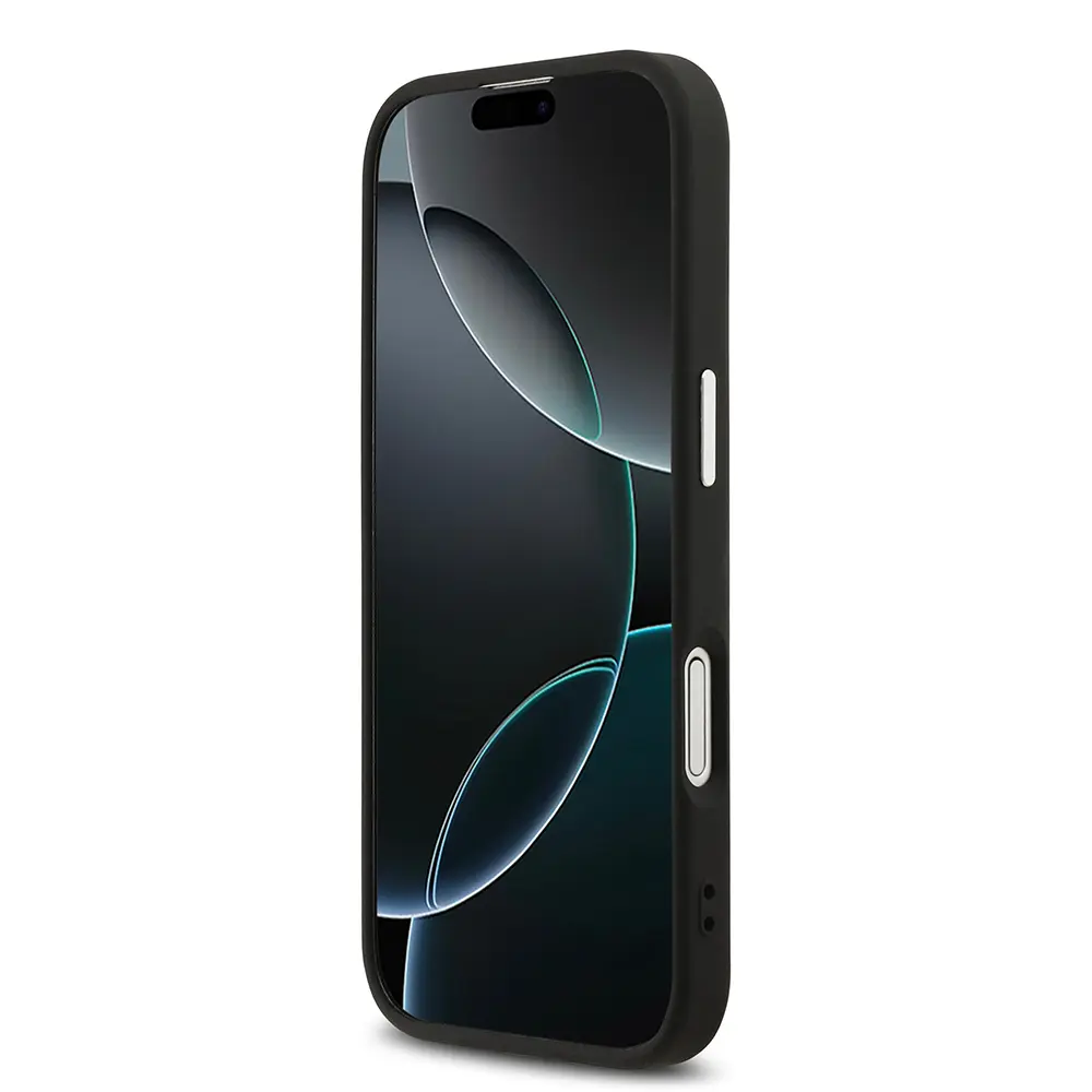 Apple iPhone 17 Kılıf Karl Lagerfeld Orjinal Lisanslı M-safe Şarj Özellikli Metal Kamera ve Buton Tasarımlı Choupette PU Deri Kapak