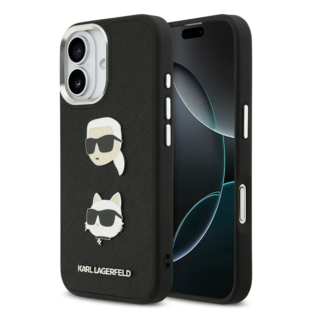 iPhone 17 Kılıf, Metal Logolu ve İnce Yapılı - Karl Lagerfeld K&C Heads Pin