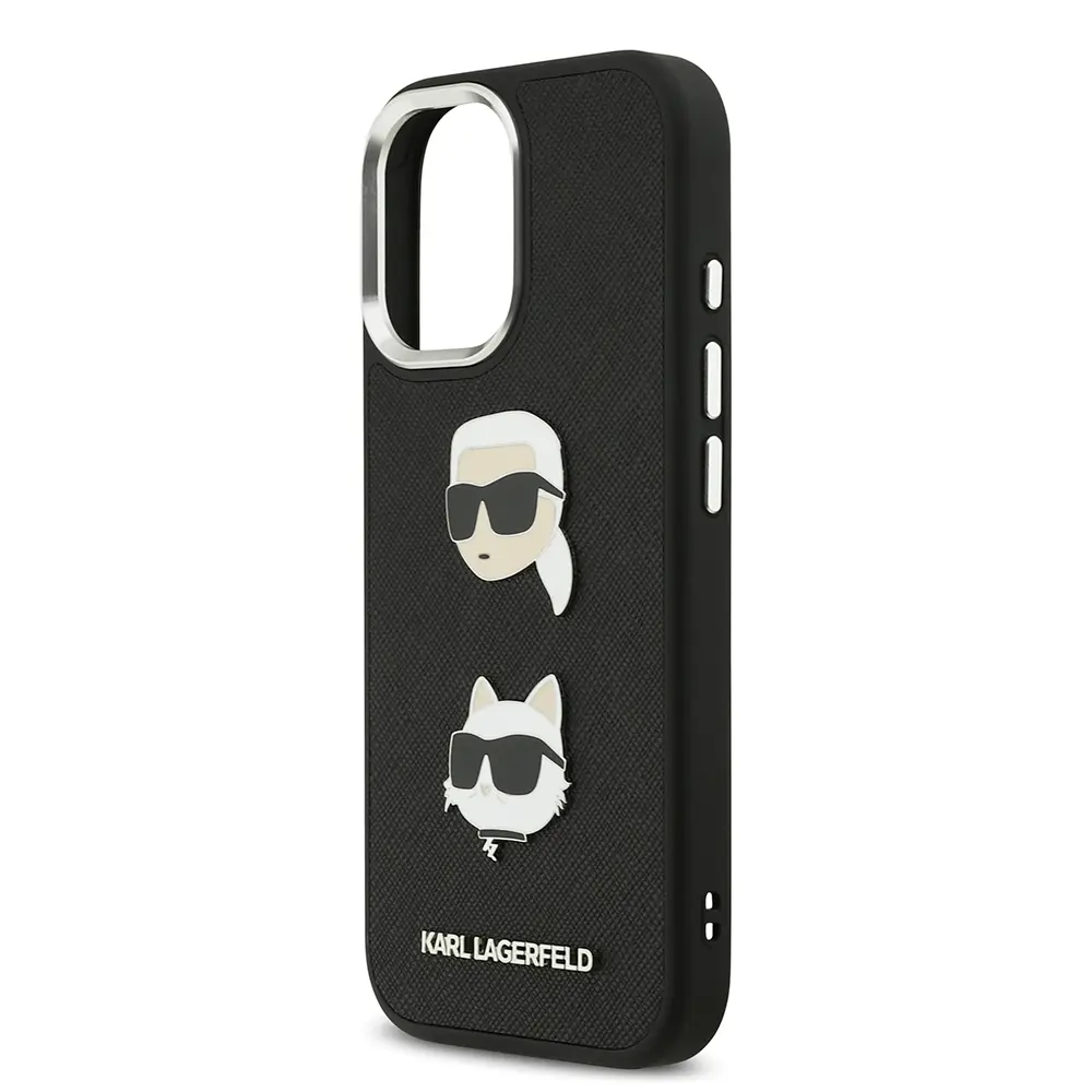 iPhone 17 Kılıf, Metal Logolu ve İnce Yapılı - Karl Lagerfeld K&C Heads Pin