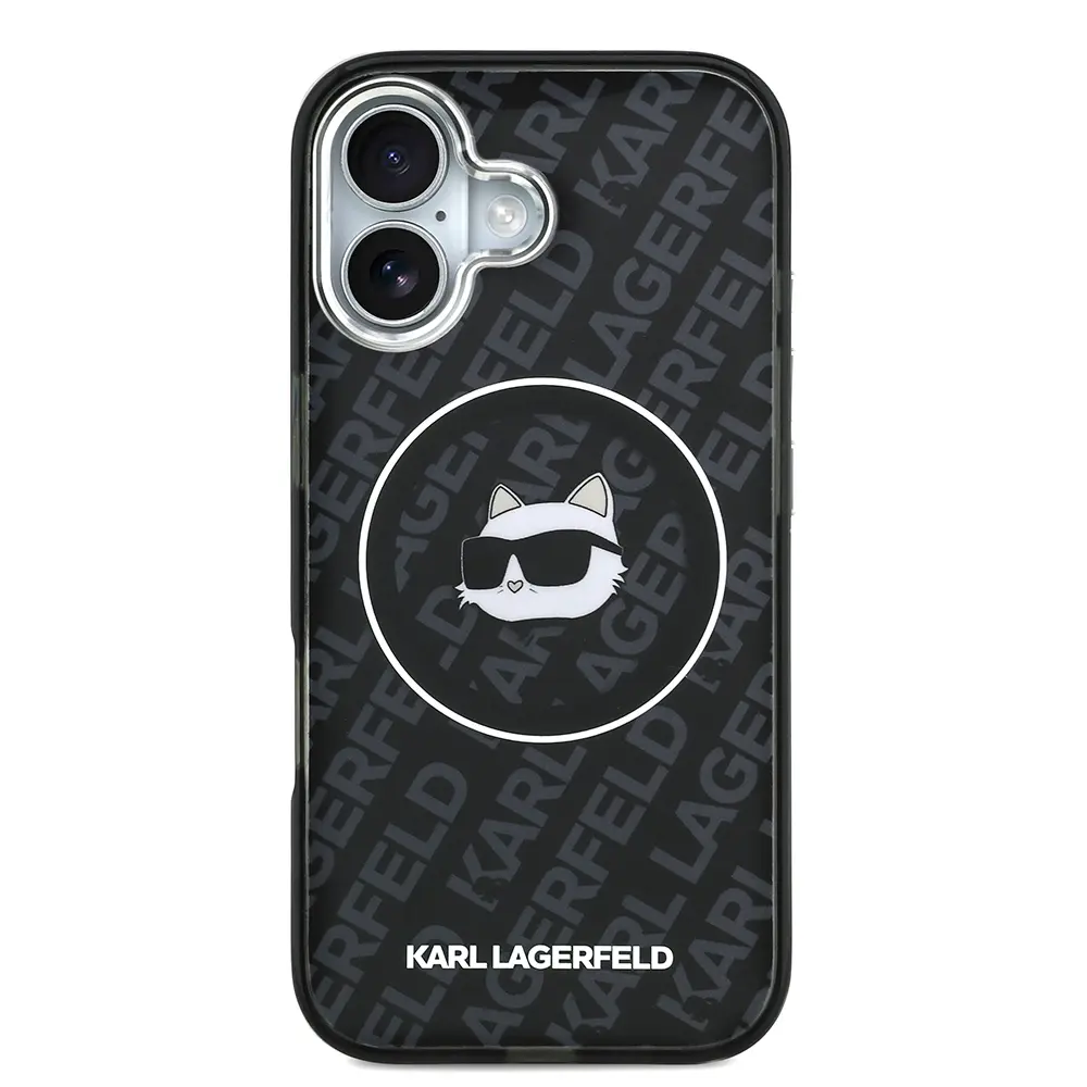 Apple iPhone 17 Kılıf Karl Lagerfeld Orjinal Lisanslı IML Baskılı Choupette Heads Kapak