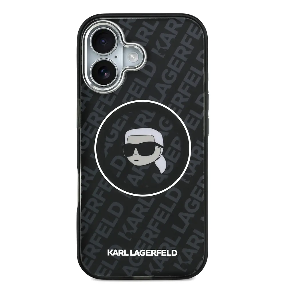 iPhone 17 Kılıf, Lisanslı IML Baskılı KL Heads Kapak - Karl Lagerfeld