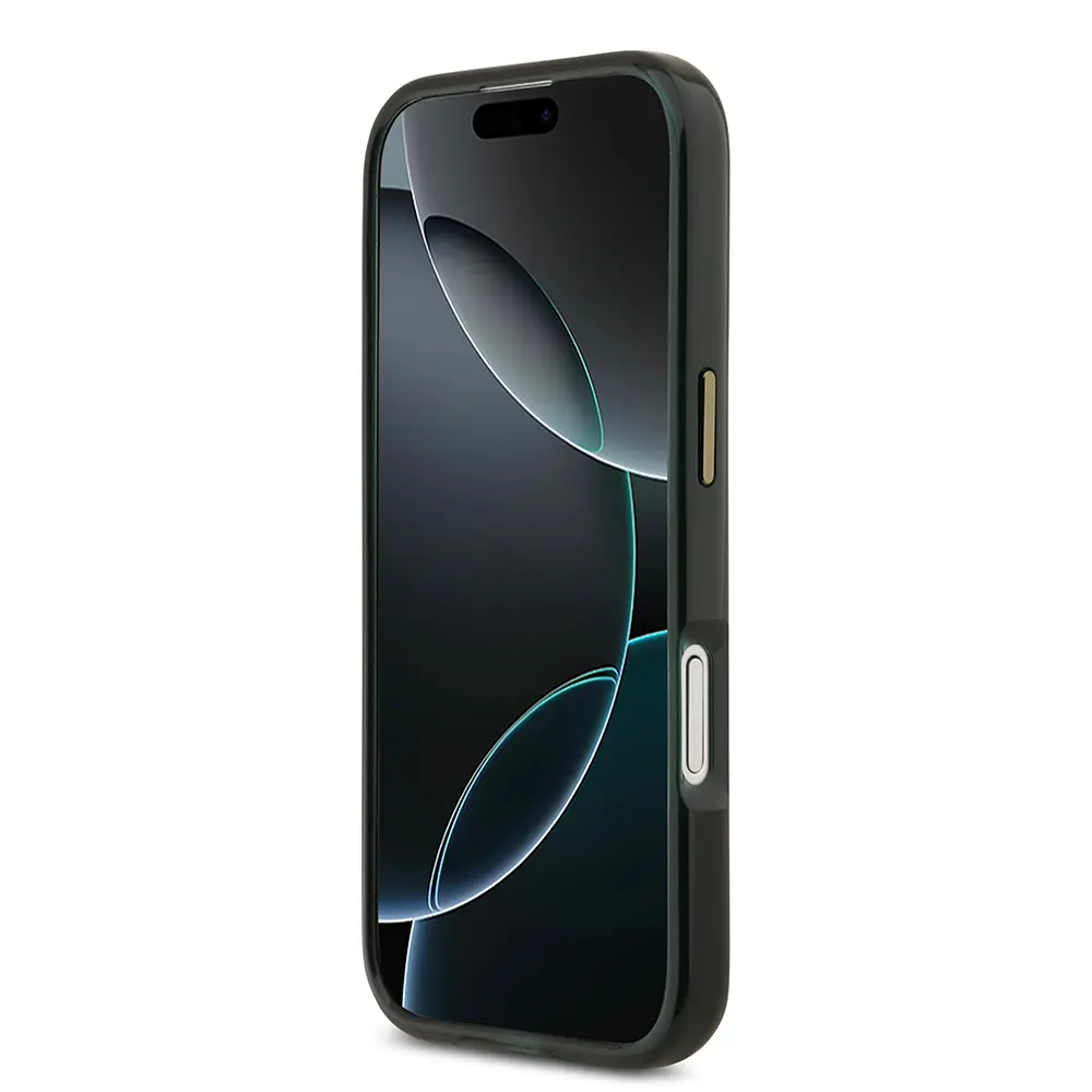 Apple iPhone 17 Kılıf Lacoste Orjinal Lisanslı M-safe Şarj Özellikli Gold Timsah Logolu Buzlu Kapak