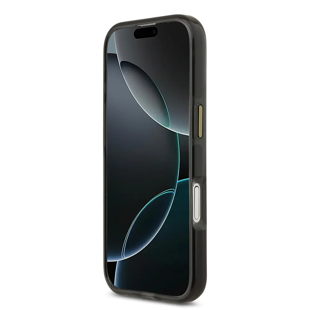 Apple iPhone 17 Kılıf Lacoste Orjinal Lisanslı M-safe Şarj Özellikli Gold Timsah Logolu Buzlu Kapak