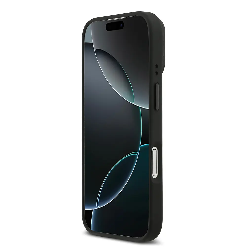 Apple iPhone 17 Kılıf Lacoste Orjinal Lisanslı M-safe Şarj Özellikli Standlı PU Deri Karışık Monogram Desenli Kapak