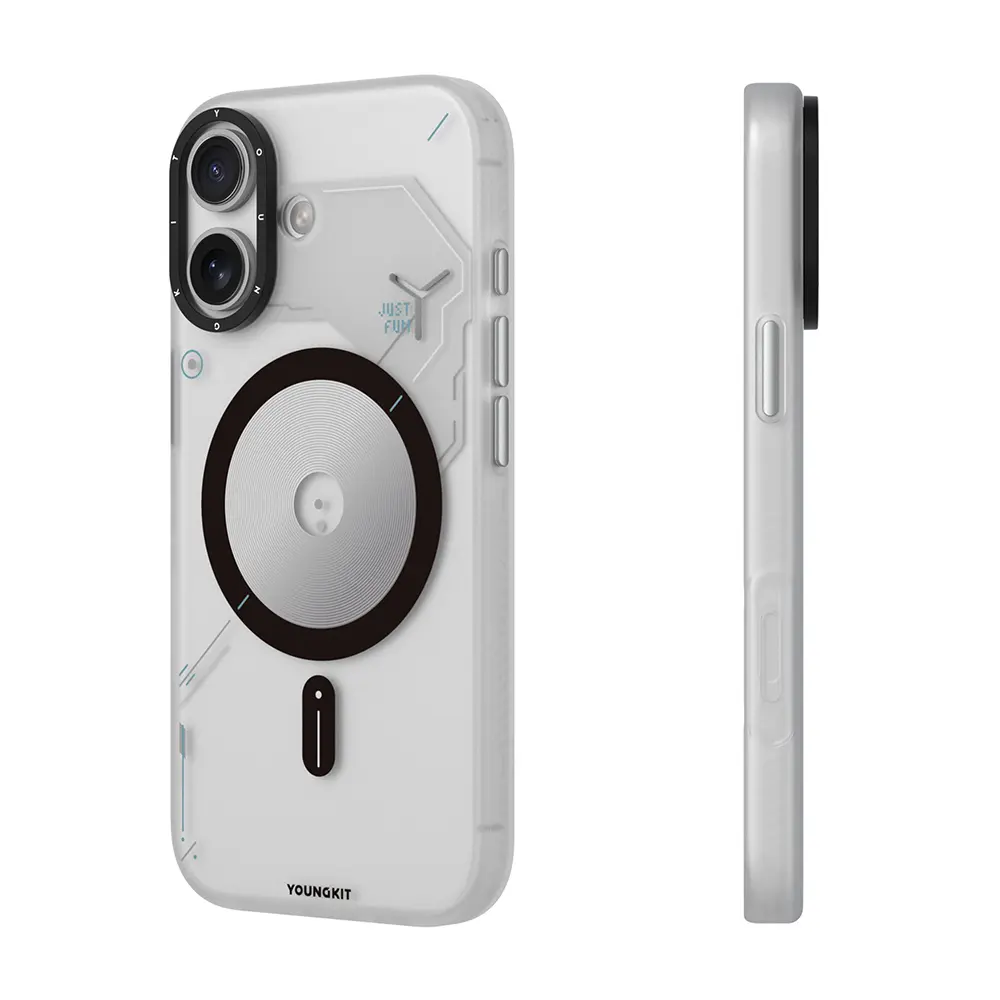 iPhone 17 MagSafe Uyumlu Disk Desenli Kılıf - Youngkit Disc Battle