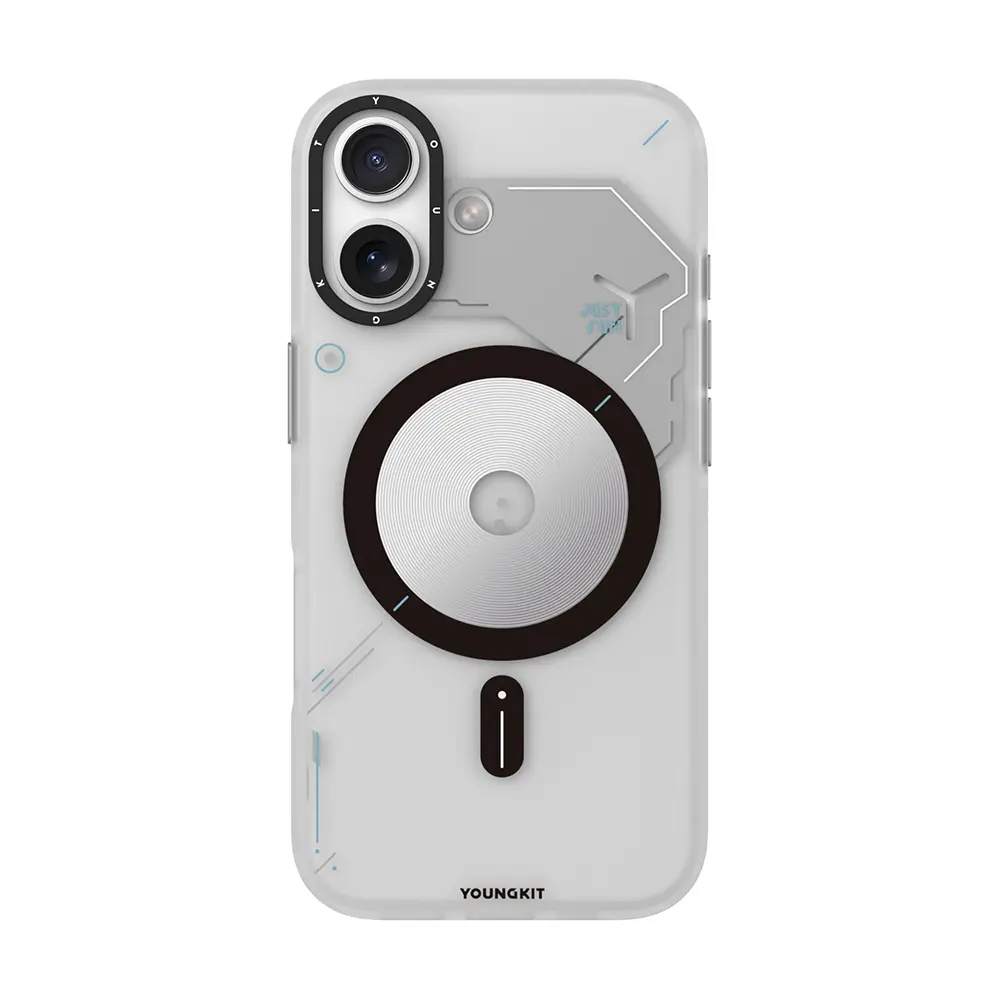 iPhone 17 MagSafe Uyumlu Disk Desenli Kılıf - Youngkit Disc Battle