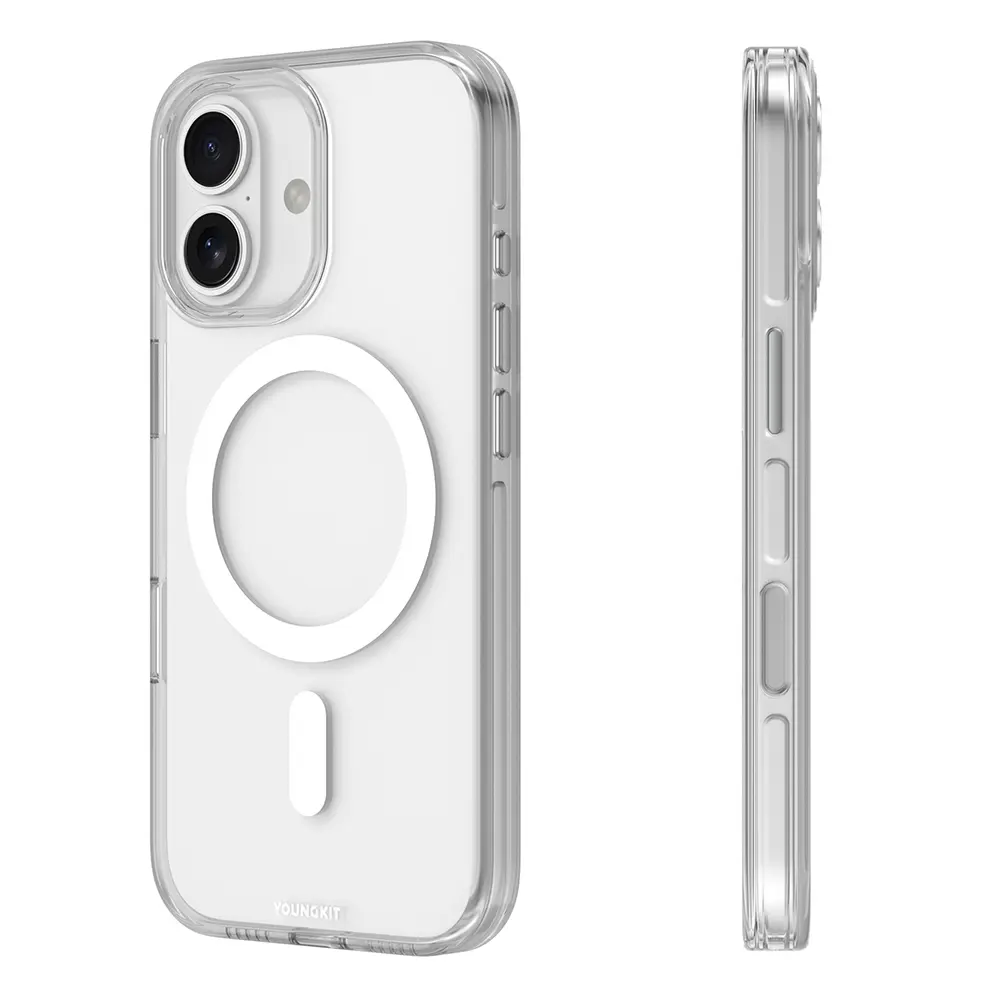 iPhone 17 MagSafe Uyumlu Şeffaf Kılıf - Youngkit Crystal Shield
