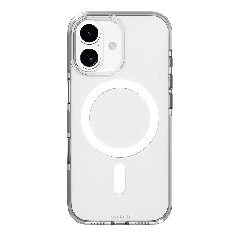 iPhone 17 MagSafe Uyumlu Şeffaf Kılıf - Youngkit Crystal Shield