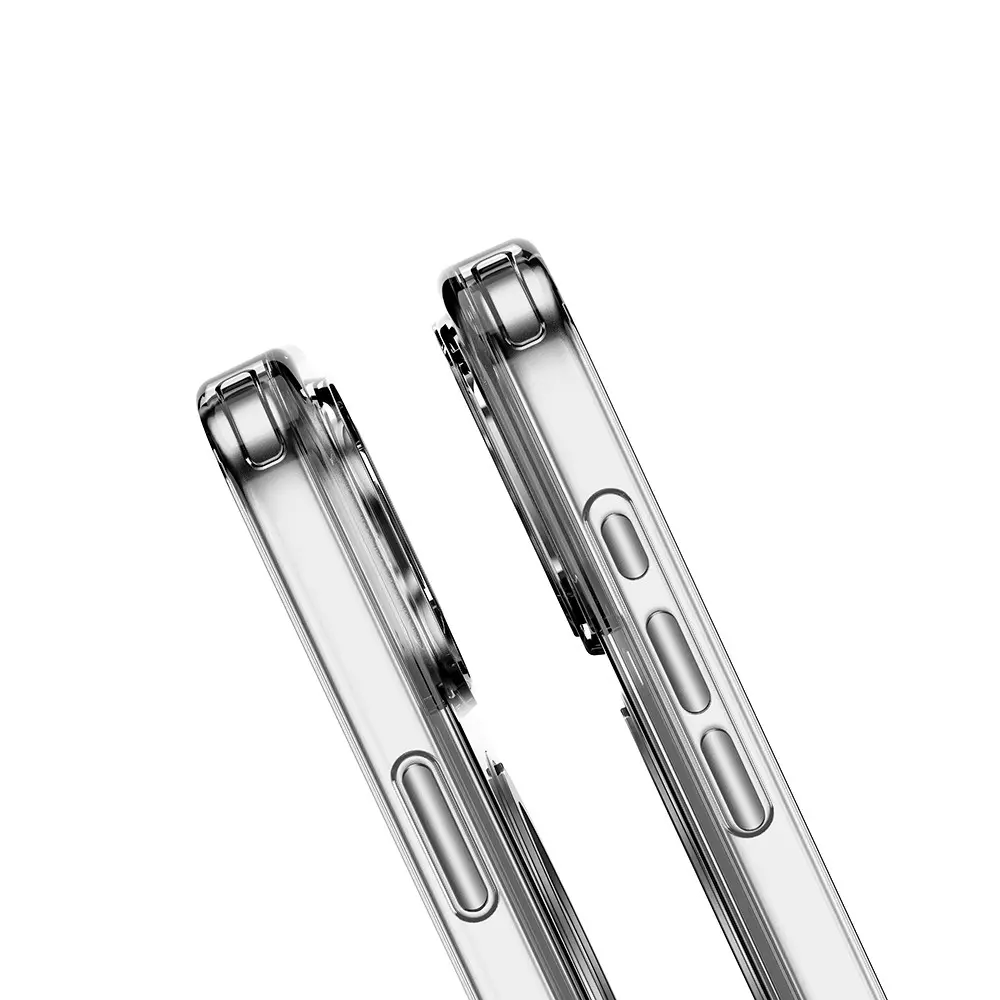 iPhone 17 MagSafe Uyumlu Standlı Şeffaf Kılıf - Mutural Fresh