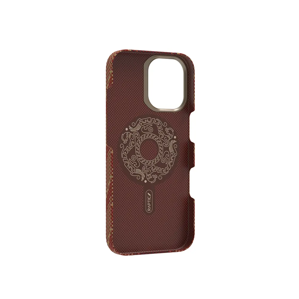 iPhone 17 MagSafe Uyumlu Aramid Fiber Kılıf - Raptic Aramid Skin Bionic