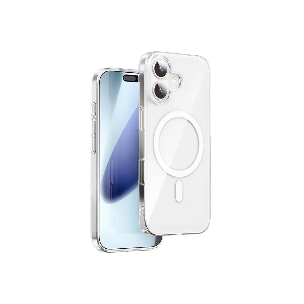 Apple iPhone 17 Kılıf M-safe Şarj Özellikli Wiwu YXK-207 Invisible Pro Sert PC Kapak