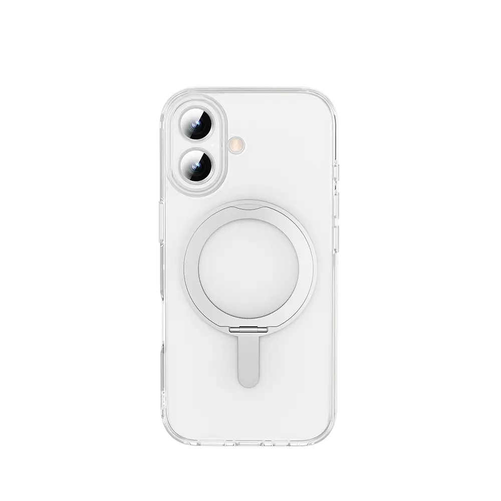 iPhone 17 MagSafe Uyumlu Standlı Şeffaf Kılıf - Wiwu iShield Ultra MCC-201