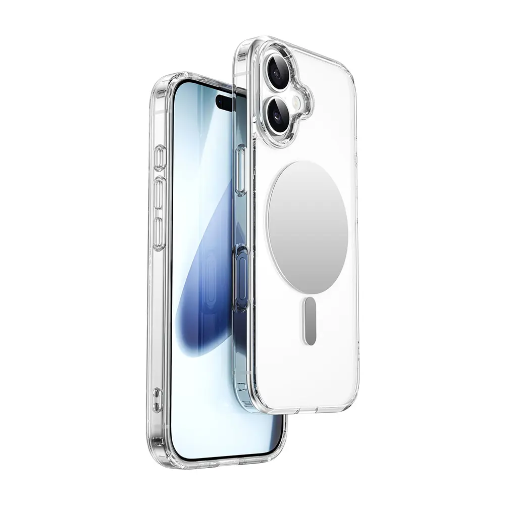 iPhone 17 MagSafe Uyumlu Şeffaf Aynalı Sert Kılıf - Wiwu Aynalı Pro
