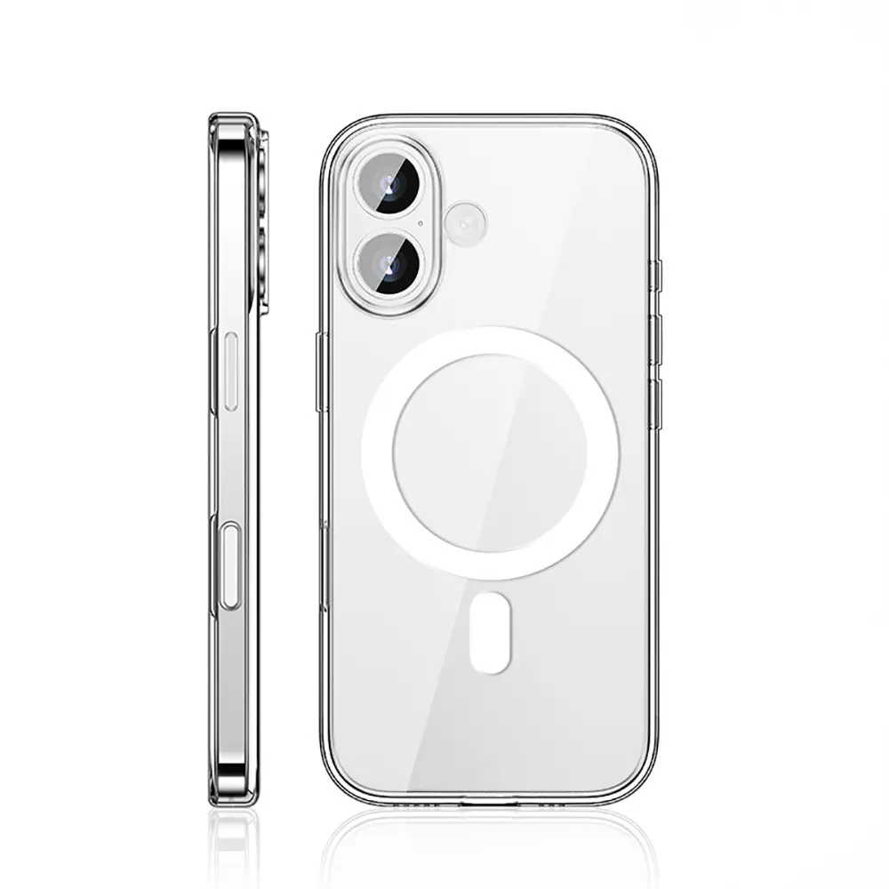 iPhone 17 MagSafe Uyumlu Şeffaf Sert PC Kılıf - Wlons Pita