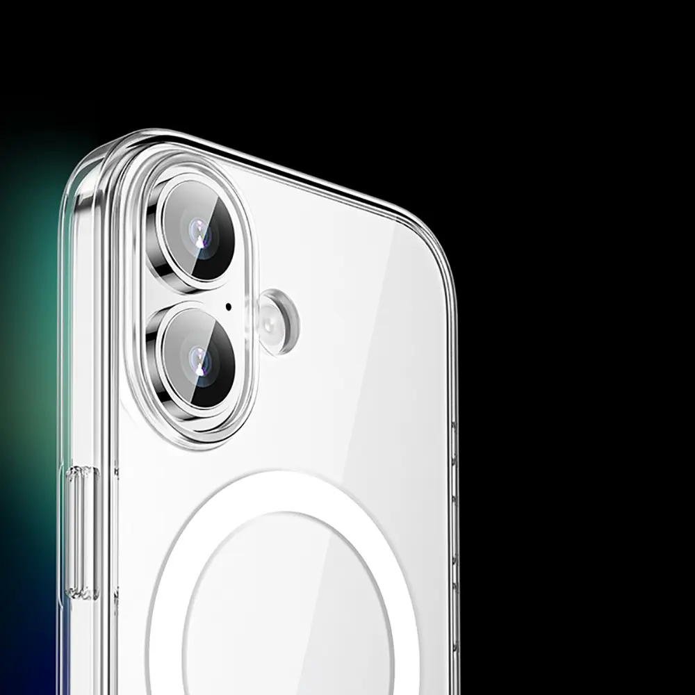 iPhone 17 MagSafe Uyumlu Şeffaf Sert PC Kılıf - Wlons Pita