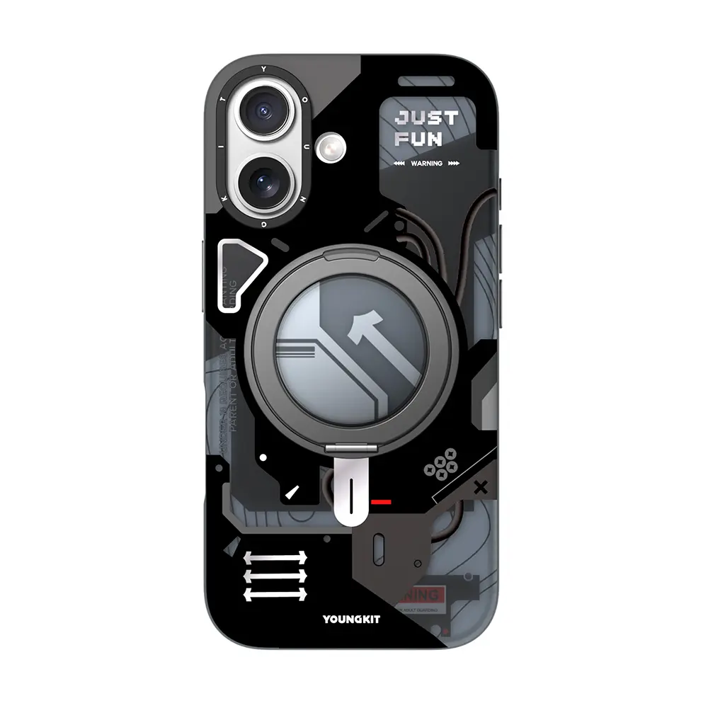 iPhone 17 MagSafe Uyumlu Halka Standlı Kılıf - Youngkit Starship
