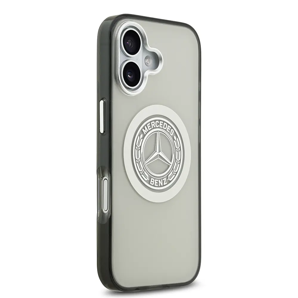 iPhone 17 MagSafe Uyumlu Çift Katmanlı PC Kılıf - Mercedes Benz Nostaljik Yıldız
