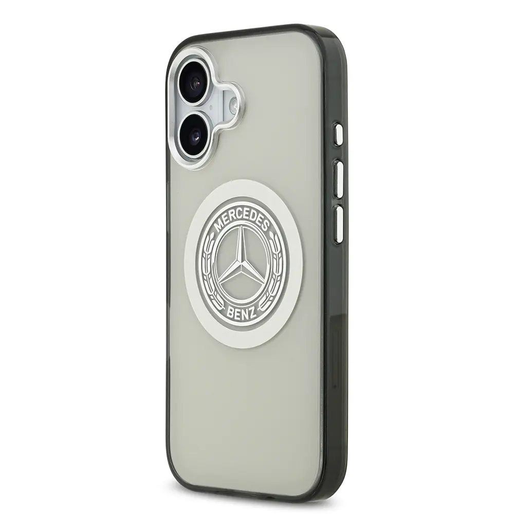 iPhone 17 MagSafe Uyumlu Çift Katmanlı PC Kılıf - Mercedes Benz Nostaljik Yıldız