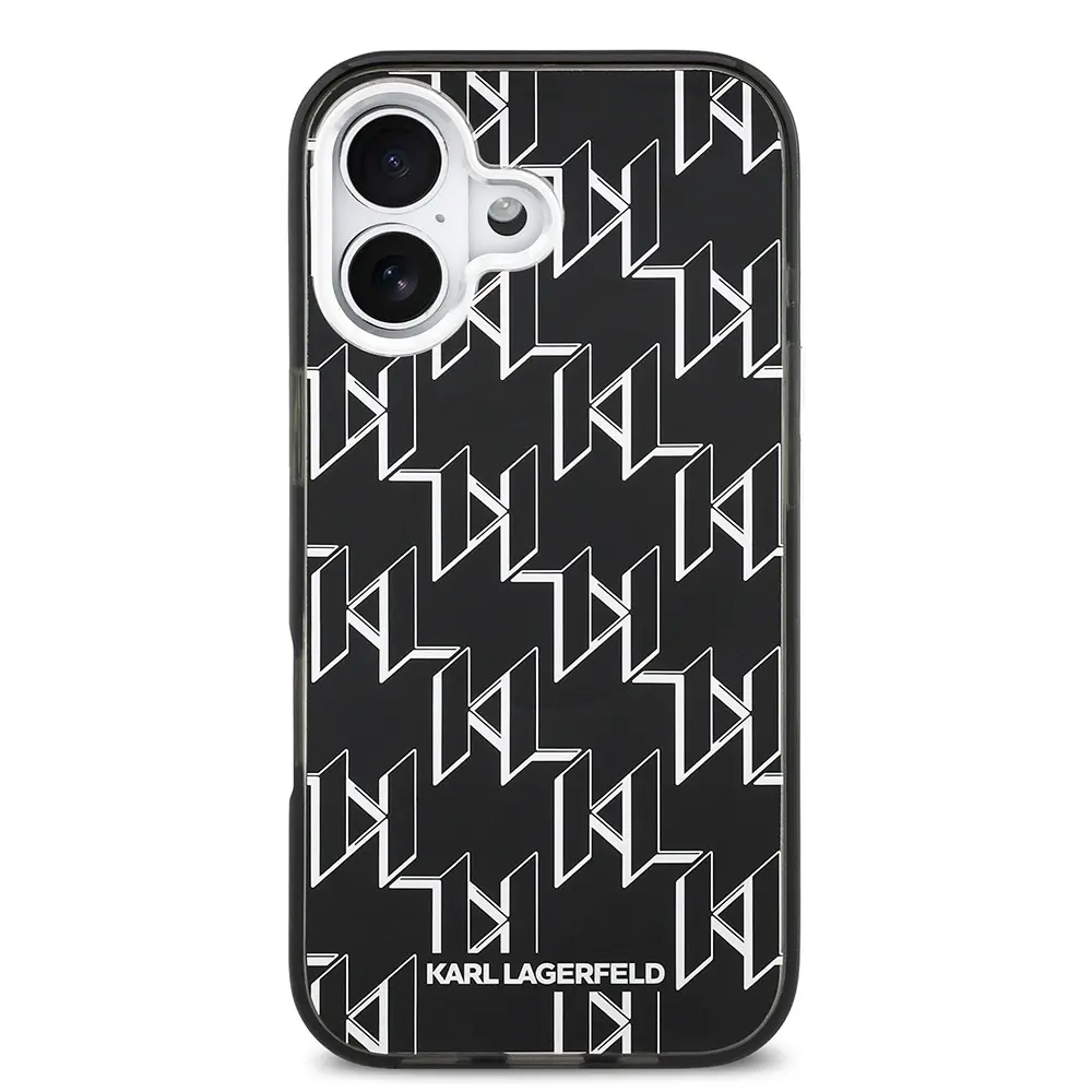 iPhone 17 MagSafe Uyumlu Monogram Desenli Kılıf - Karl Lagerfeld