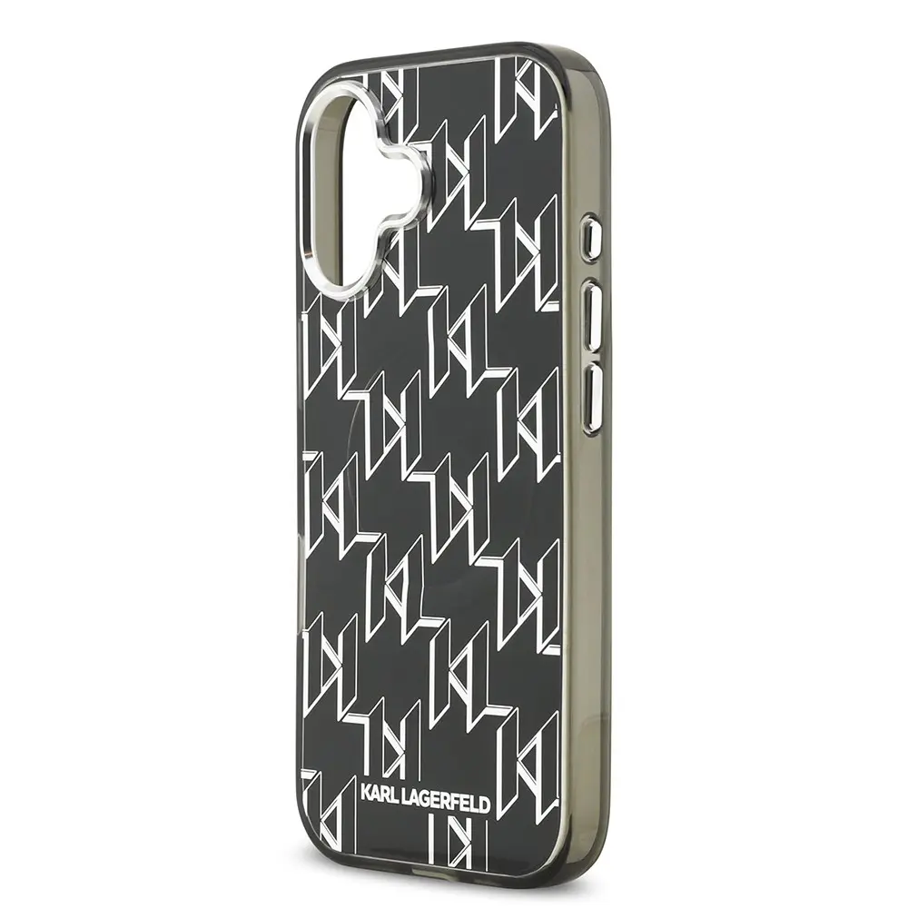 iPhone 17 MagSafe Uyumlu Monogram Desenli Kılıf - Karl Lagerfeld