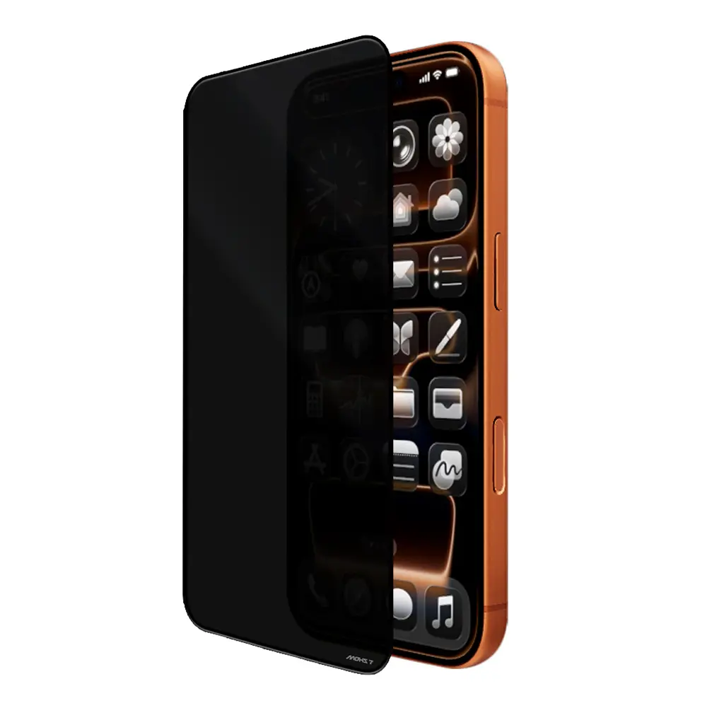 Apple iPhone 17 Mohseven Safir Coating 3D Glue Privacy Hayalet Temperli Cam Ekran Koruyucu