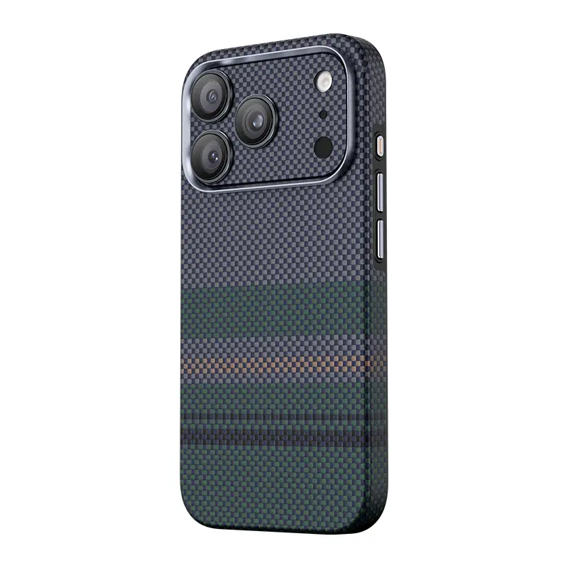 iPhone 17 Pro Kevlar Dokulu Kamera Lens Koruyucu - Benks ArmorWarrior Aurora