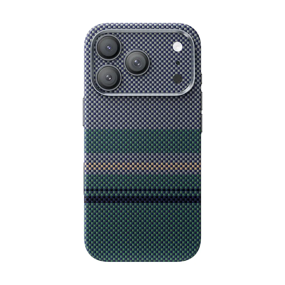iPhone 17 Pro Kevlar Dokulu Kamera Lens Koruyucu - Benks ArmorWarrior Aurora