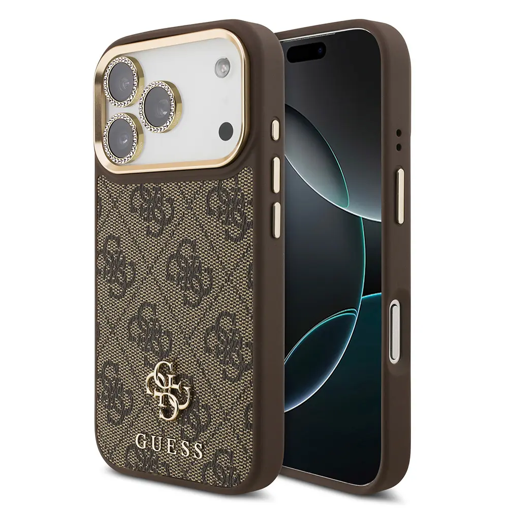 iPhone 17 Pro Lisanslı Kılıf + Ekran ve Lens Koruyucu Set - Guess 4G