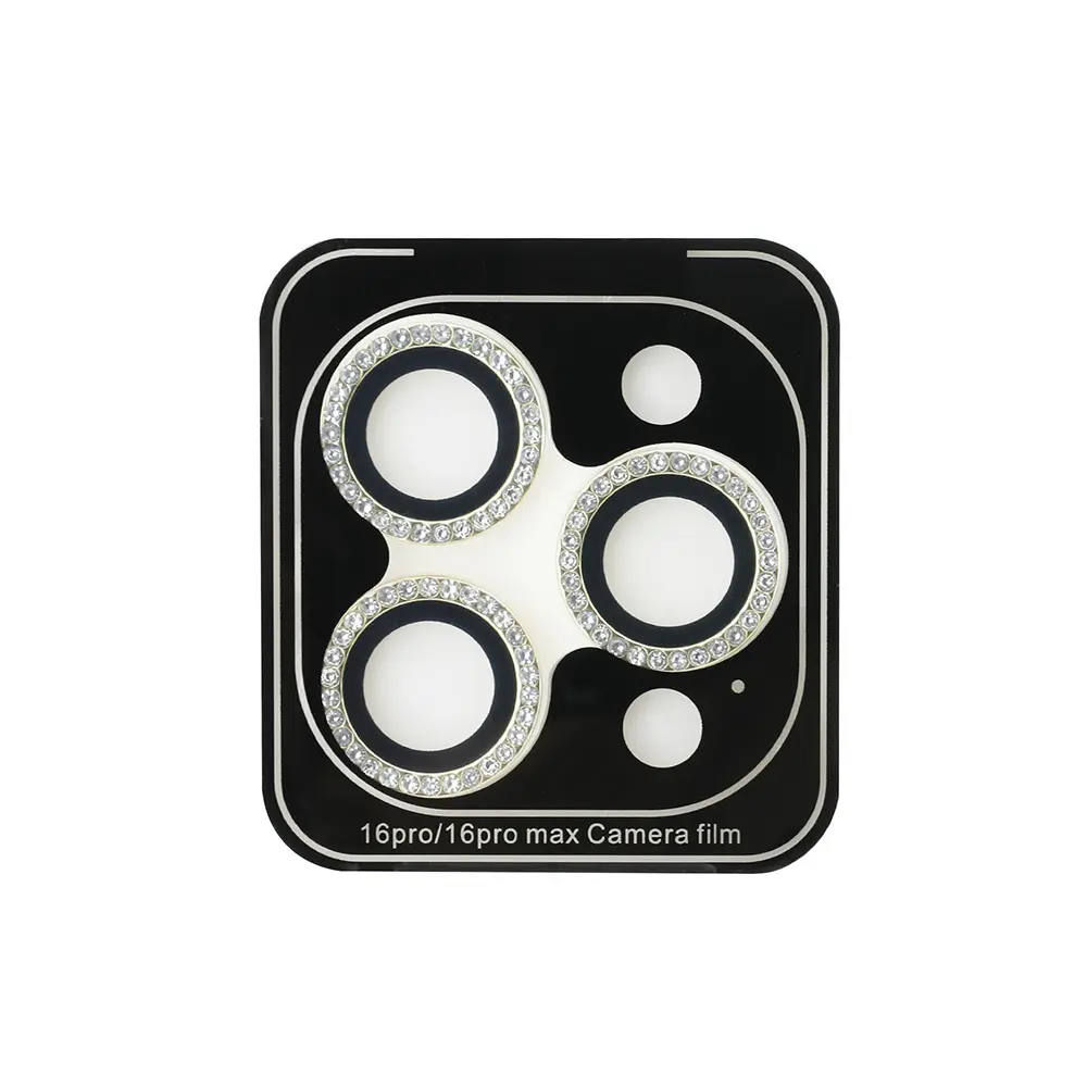 iPhone 17 Pro Rhinestone Taşlı Kamera Lens Koruyucu - Guess Lisanslı