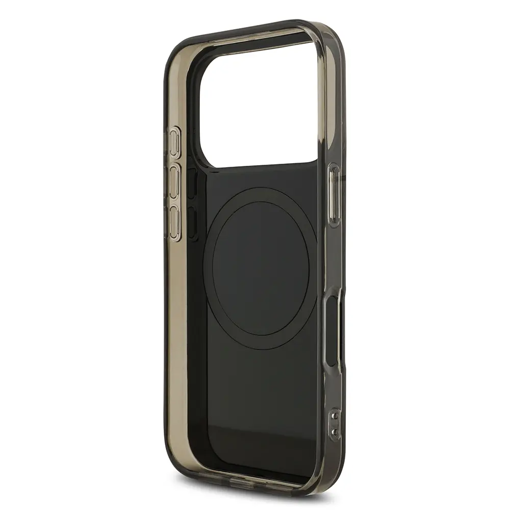 Apple iPhone 17 Pro Kılıf AMG Orjinal Lisanslı M-safe Şarj Özellikli IML Baskı Logolu Çift Katmanlı Bow Lines Kapak