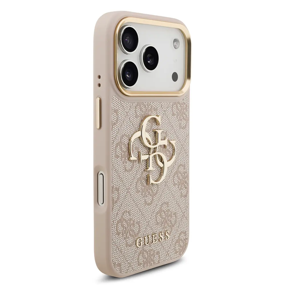 iPhone 17 Pro Askılı Kılıf, Büyük Metal Logo - Guess 4G