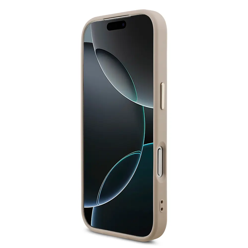 iPhone 17 Pro Guess Lisanslı Gold Metal Kamera Çerçeveli Kılıf
