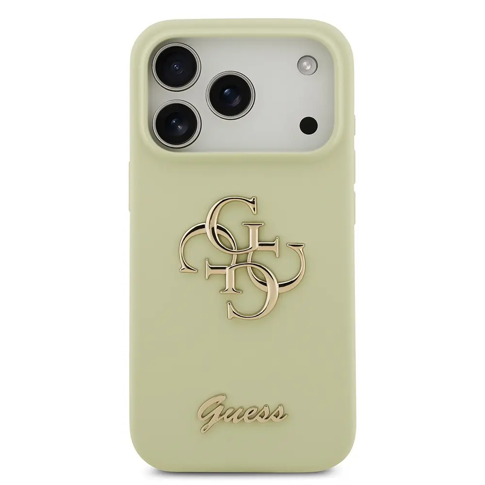 iPhone 17 Pro Kabartmalı Guess Logolu Lisanslı Kılıf - Guess Grained