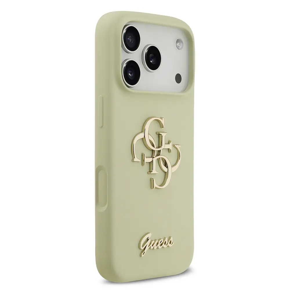 iPhone 17 Pro Kabartmalı Guess Logolu Lisanslı Kılıf - Guess Grained