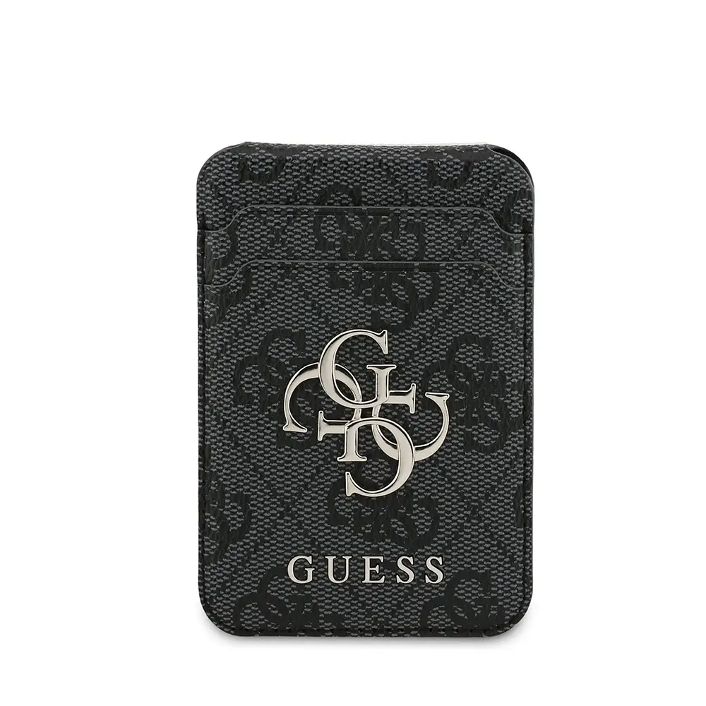 iPhone 17 Pro MagSafe Uyumlu Kartlıklı Kılıf - Guess 4G Metal Logo
