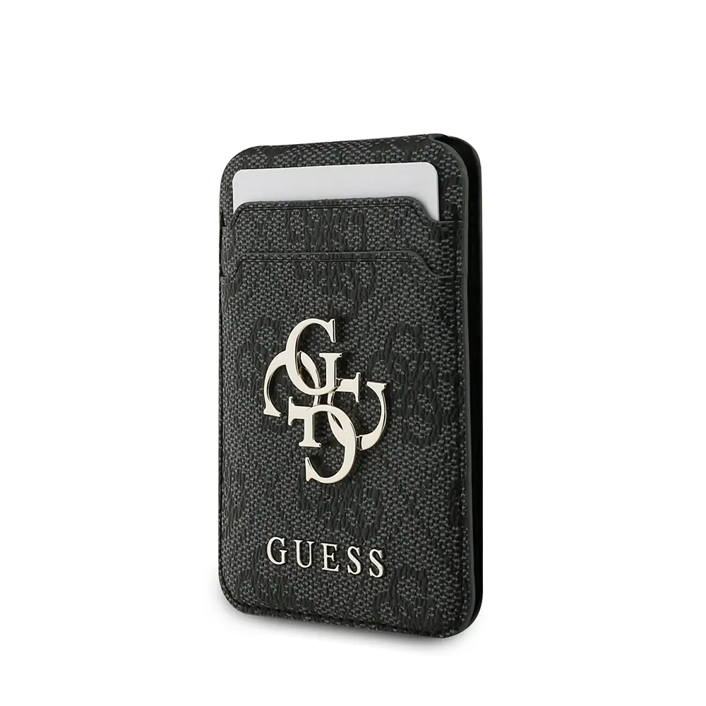 iPhone 17 Pro MagSafe Uyumlu Kartlıklı Askılı Kılıf - Guess 4G Logo