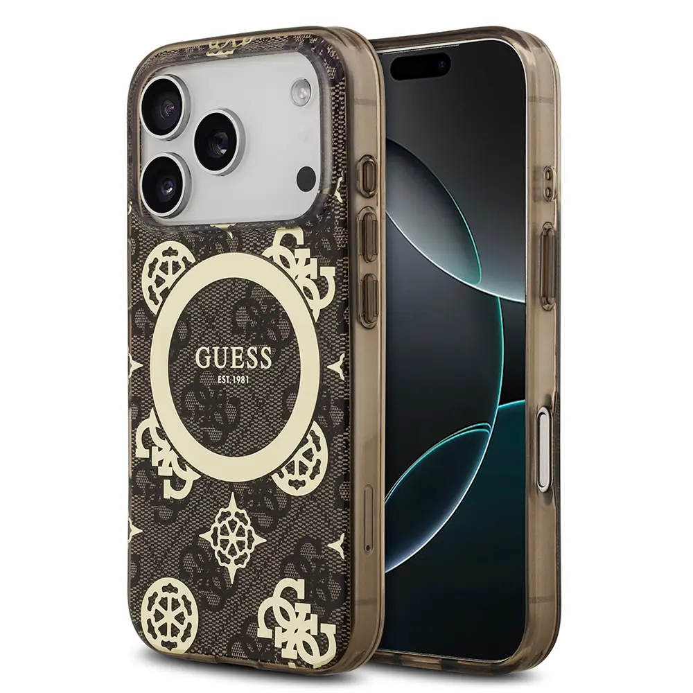 iPhone 17 Pro MagSafe Uyumlu IML Desenli Kılıf - Guess Peony