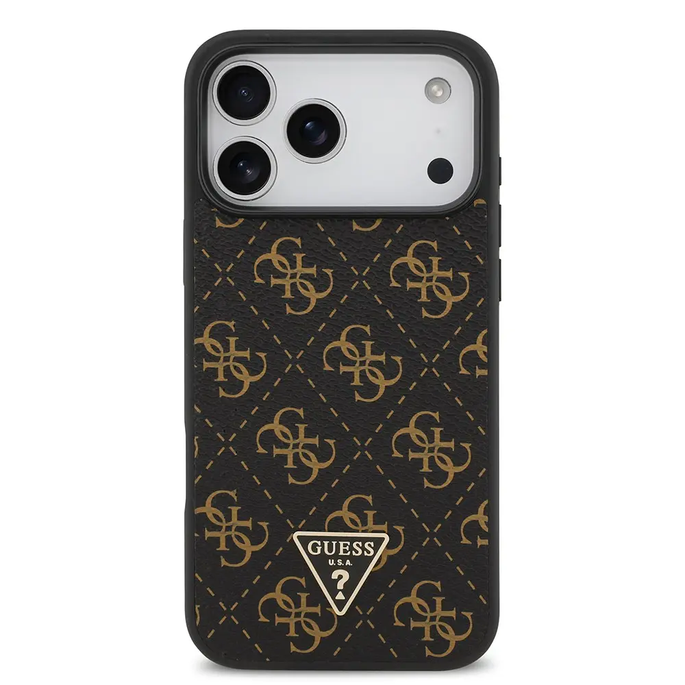 iPhone 17 Pro PU Deri 4G Desenli Kılıf - Guess Lisanslı