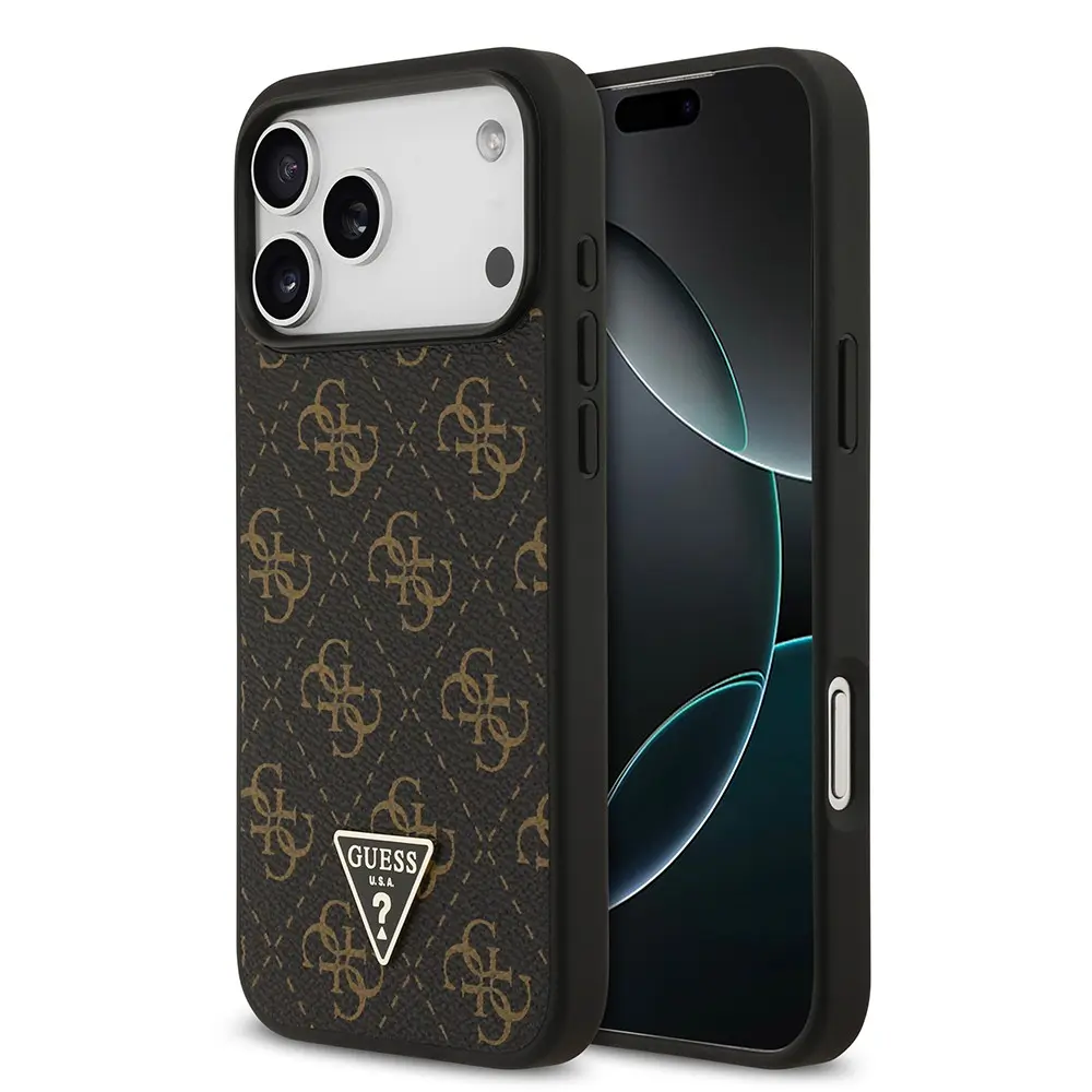 iPhone 17 Pro PU Deri 4G Desenli Kılıf - Guess Lisanslı