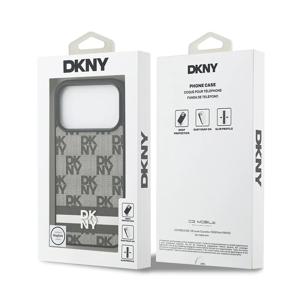 iPhone 17 Pro MagSafe Uyumlu Kılıf - DKNY 3D Metal Logo