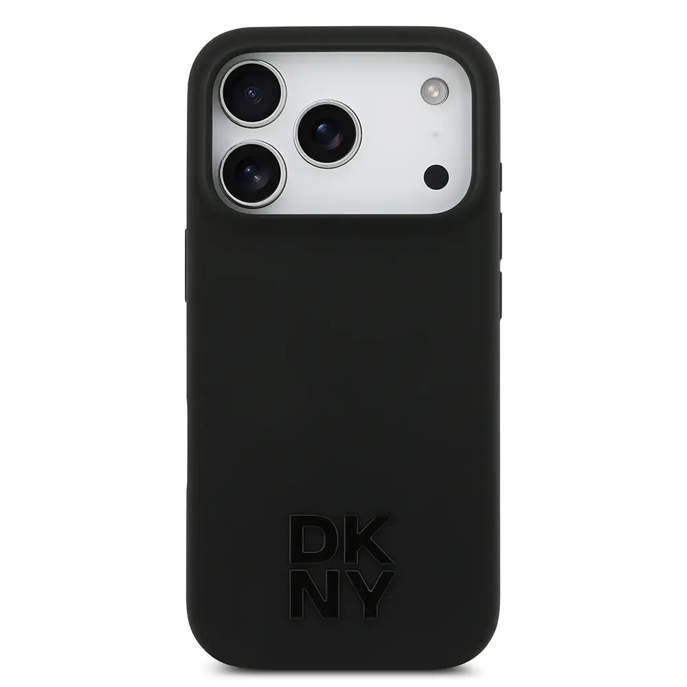 iPhone 17 Pro MagSafe Uyumlu Silikon Kılıf - DKNY Metal Logolu
