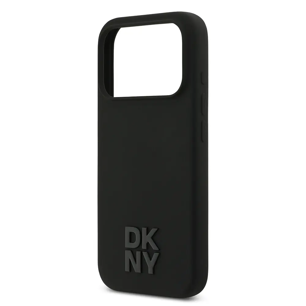 iPhone 17 Pro MagSafe Uyumlu Silikon Kılıf - DKNY Metal Logolu