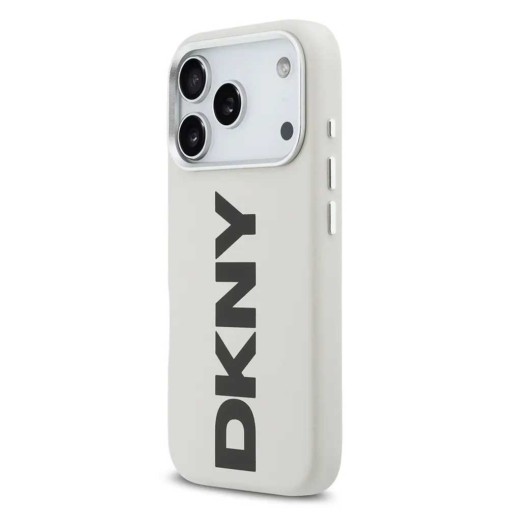 iPhone 17 Pro MagSafe Uyumlu PU Kılıf - DKNY Büyük Dikey Logo