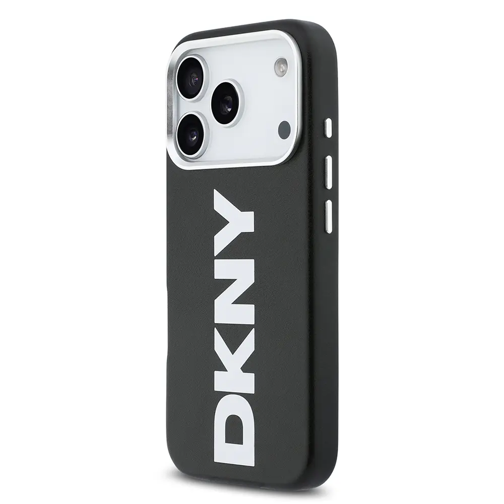 iPhone 17 Pro MagSafe Uyumlu PU Kılıf - DKNY Büyük Dikey Logo