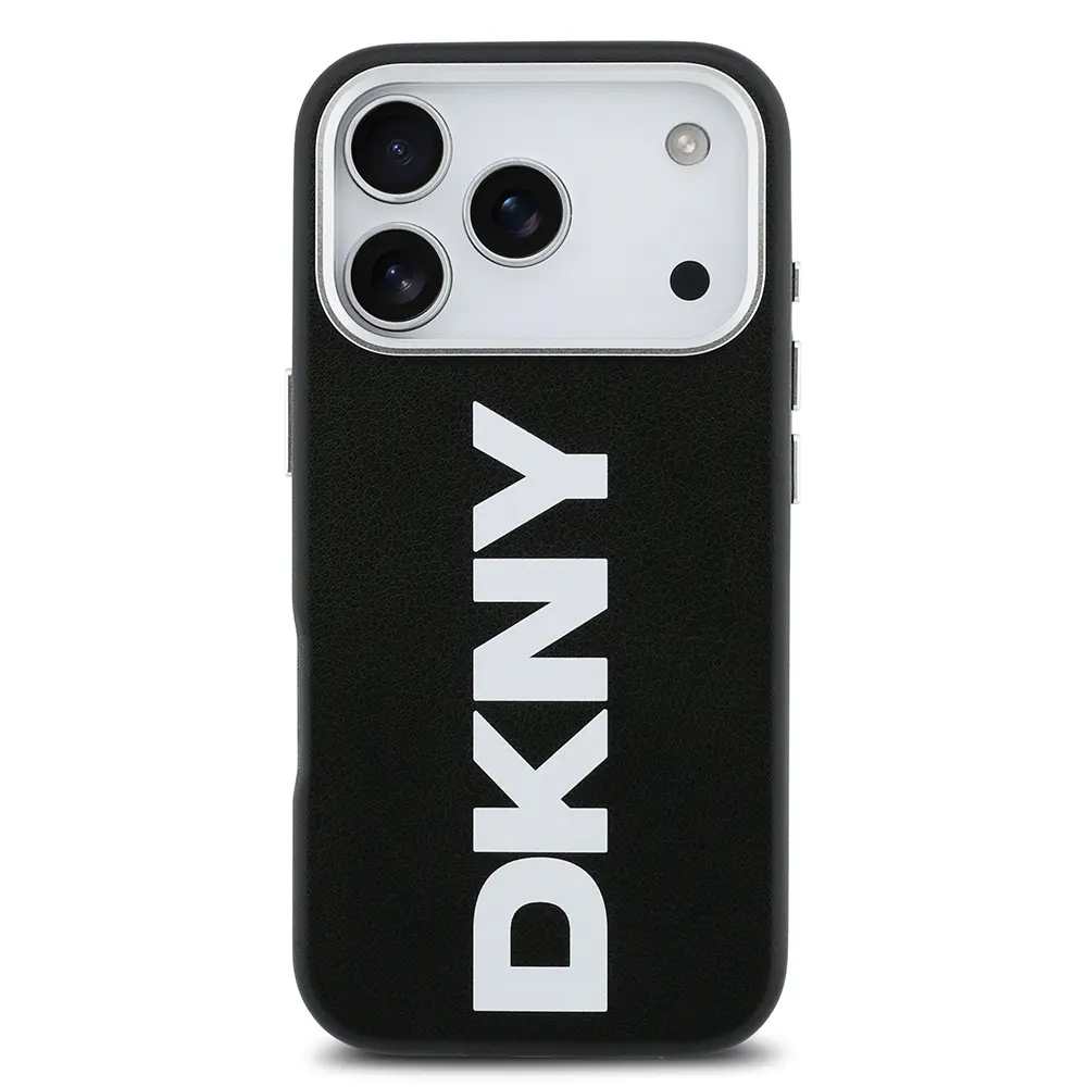 iPhone 17 Pro MagSafe Uyumlu PU Kılıf - DKNY Büyük Dikey Logo