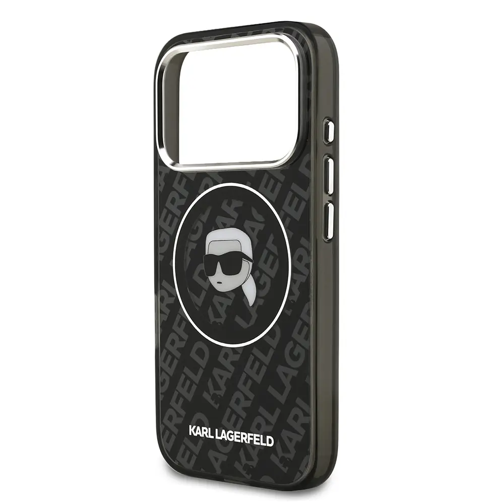 Apple iPhone 17 Pro Kılıf Karl Lagerfeld Orjinal Lisanslı IML Baskılı KL Heads Kapak