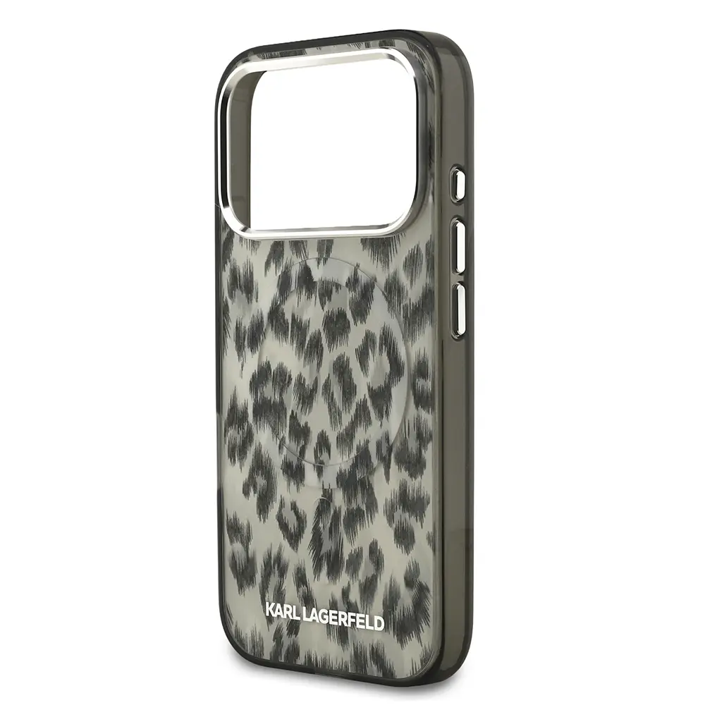 iPhone 17 Pro MagSafe Uyumlu Leopar Baskılı Kılıf - Karl Lagerfeld