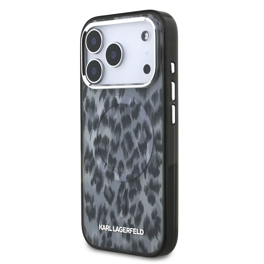 iPhone 17 Pro MagSafe Uyumlu Leopar Baskılı Kılıf - Karl Lagerfeld