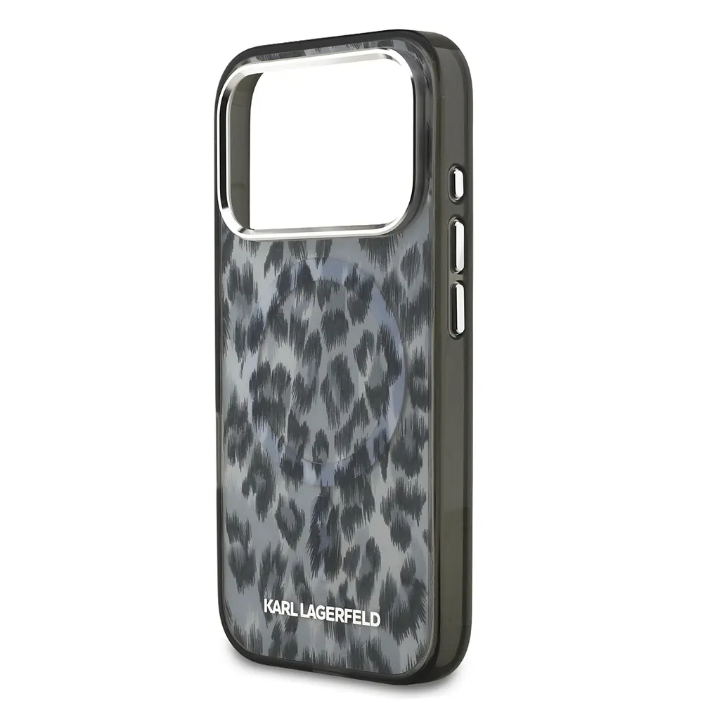 iPhone 17 Pro MagSafe Uyumlu Leopar Baskılı Kılıf - Karl Lagerfeld